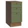 Balcão De Cozinha 40 Cm 3 Gavetas Rustic/verde Vik Madesa Rustic/verde