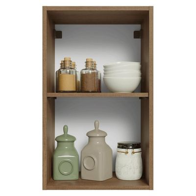 Armário Aéreo 40 Cm 1 Porta Vik Madesa Rustic/verde