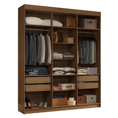 Guarda-roupa Closet 4 Gavetas 180 Cm Venus Madesa Rustic