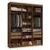 Guarda-roupa Closet 4 Gavetas 180 Cm Venus Madesa Rustic