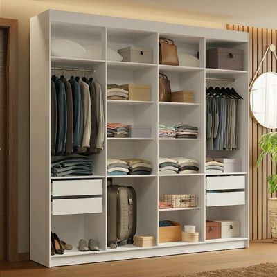 Guarda-roupa Closet 4 Gavetas 216 Cm Venus Madesa Branco