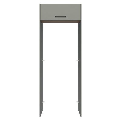 Porta-geladeira 83 Cm 1 Porta Basculante Cinza/rustic/cinza Agata Madesa Cinza/rustic/cinza