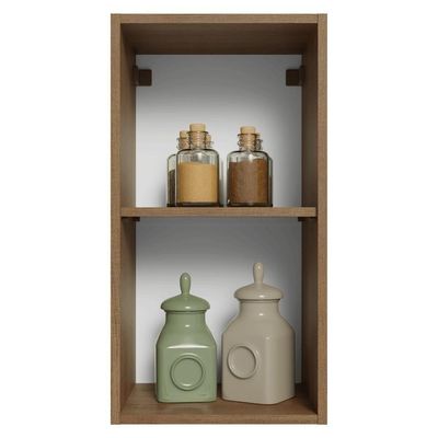 Armário Aéreo 35 Cm 1 Porta Vik Madesa Rustic/cinza