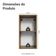 Armário Aéreo 35 Cm 1 Porta Vik Madesa Rustic/cinza