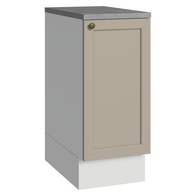 Balcão De Cozinha 35 Cm 1 Porta Branco-crema Vik Madesa Branco-crema