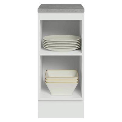 Balcão De Cozinha 35 Cm 1 Porta Branco-crema Vik Madesa Branco-crema