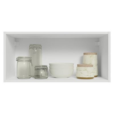 Armário Aéreo 70 Cm 1 Porta Basculante Vik Madesa Branco/verde