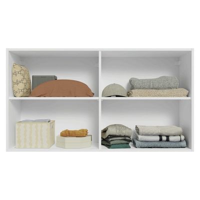 Armário Aéreo Para Quarto 120 Cm 2 Portas Branco Neo Madesa
