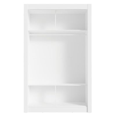 Kit Guarda-roupa Infantil Milano 2 Portas De Correr + Cômoda Branco Madesa Branco