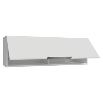 Armário Aéreo Para Quarto 100 Cm 1 Porta Basculante Branco Neo Madesa Branco