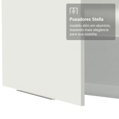 Armário Aéreo Para Quarto 100 Cm 1 Porta Basculante Branco Neo Madesa Branco