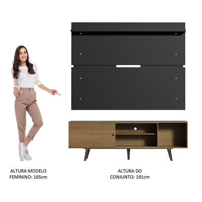 Rack Madesa Dubai e Painel para até 65 Polegadas com Pés