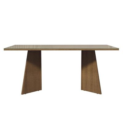 Mesa Para Escritório Diretor Presidente 180cm Tampo De Vidro Rustic-crema 5388 Madesa