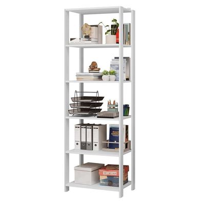 Estante Armário Multiuso Para Escritório 59cm 5 Prateleiras Branco Madesa Branco