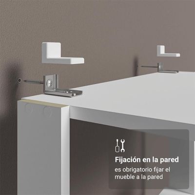 Estante Armário Multiuso Para Escritório 59cm 5 Prateleiras Branco Madesa Branco