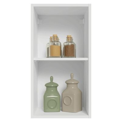 Armário Aéreo 35 Cm 1 Porta Vik Madesa Branco/azul
