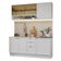 Armário De Cozinha Compacta 180 Cm Branco Vik Madesa 04 Branco