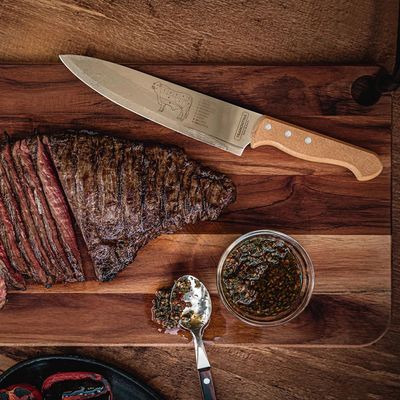 Faca de Cozinha Tramontina Dynamic em Inox com Cabo de Madeira 8"