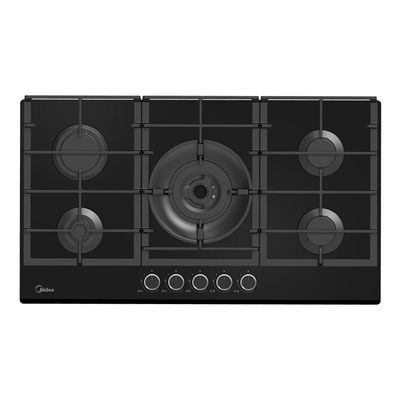 Cooktop 5 Bocas A Gás 90cm Volcano Midea MG90GQVH1B Bivolt