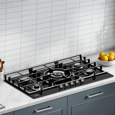 Cooktop 5 Bocas A Gás 90cm Volcano Midea MG90GQVH1B Bivolt