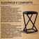 Kit 4 Banqueta Banco Baixa Bancada 50 Cm Cozinha Bar Corino Branco
