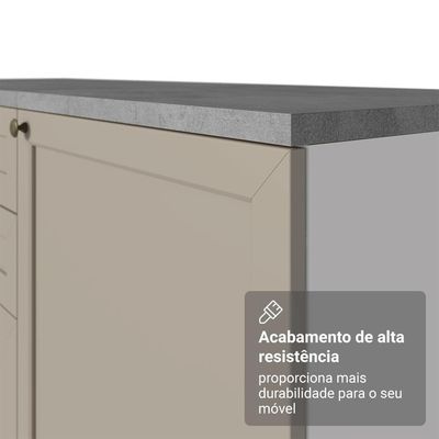 Balcão De Cozinha 40 Cm 1 Porta Branco-crema Vik Madesa Branco-crema