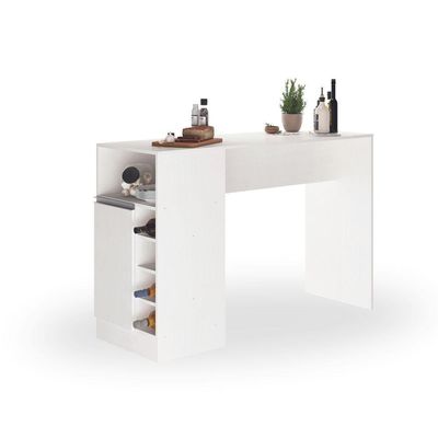 Bancada Balcão/ilha De Cozinha Gourmet 1 Porta E Adega Menu Móveis Branco