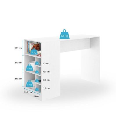 Bancada Balcão/ilha De Cozinha Gourmet 1 Porta E Adega Menu Móveis Branco