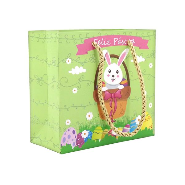 Sacola de Papel Páscoa Cazza 14,3x15,5x7cm - Item Sortido Sacola de Papel Páscoa Cazza 14,3x15,5x7cm - Item Sortido