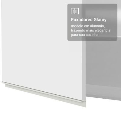 Porta-geladeira 73 Cm 1 Porta Basculante Branco Glamy Madesa Branco