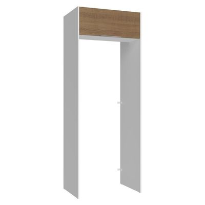 Porta-geladeira 83 Cm 1 Porta Basculante Branco/rustic Stella Madesa Branco/rustic