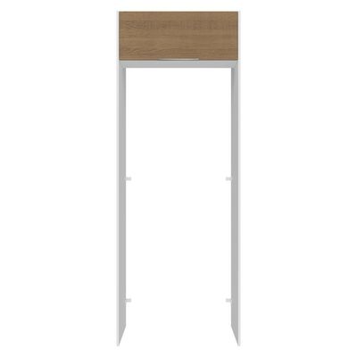 Porta-geladeira 83 Cm 1 Porta Basculante Branco/rustic Stella Madesa Branco/rustic