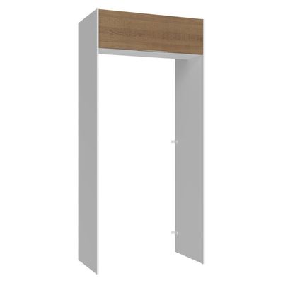 Porta-geladeira 103 Cm 1 Porta Basculante Branco/rustic Stella Madesa Branco/rustic