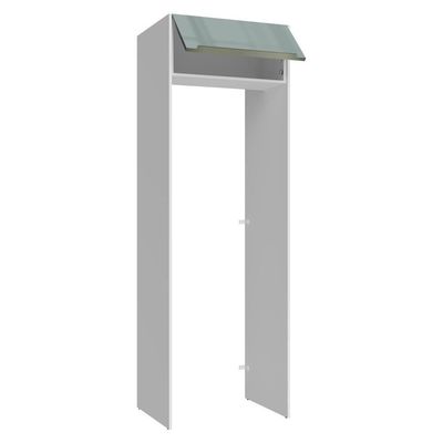 Porta-geladeira 73 Cm 1 Porta Basculante Branco/cinza Lux Madesa Branco/cinza