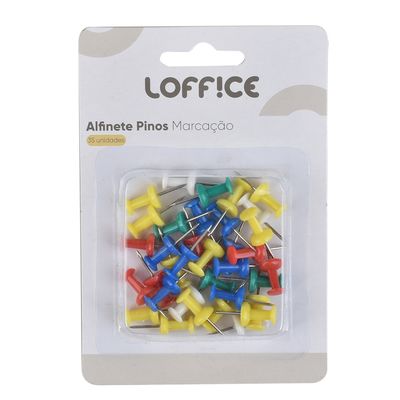 Alfinete Pino Marcação 35 unidades 13X9cm CV244897 Loffice