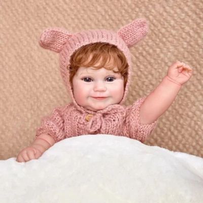 Bebê Reborn Boneca De Silicone De Vinil Macio Menina Realista 48cm