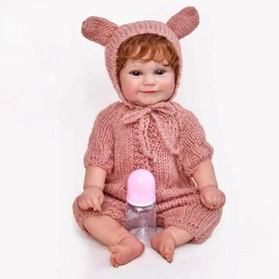 Bebê Reborn Boneca De Silicone De Vinil Macio Menina Realista 48cm