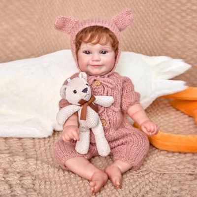 Bebê Reborn Boneca De Silicone De Vinil Macio Menina Realista 48cm