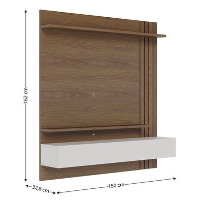 Home Suspenso Juriti 150cm 3 Portas Basculantes - Ssx Multicoisas Cor Amendoa/off White Matte