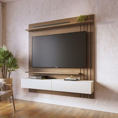 Home Suspenso Juriti 150cm 3 Portas Basculantes - Ssx Multicoisas Cor Amendoa/off White Matte