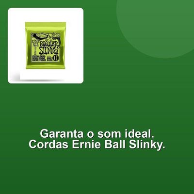 Encordoamento Guitarra 0.10 Niquel Regular Slinky Ernie Ball