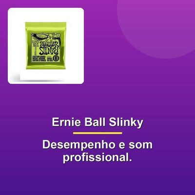 Encordoamento Guitarra 0.10 Niquel Regular Slinky Ernie Ball
