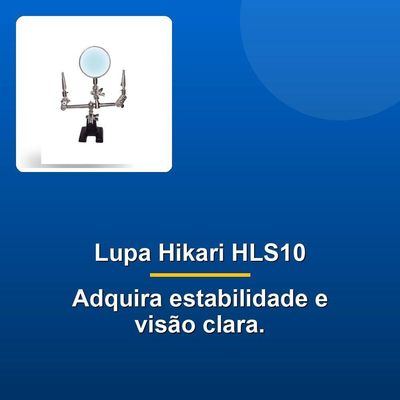 Lupa Suporte Pinças 3x Hikari Hl-s10