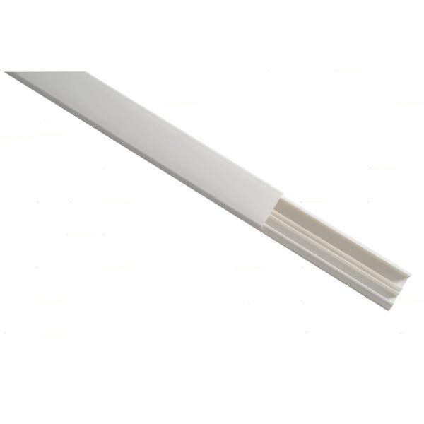 Canaleta 20mm x10mmx2000mm com divisória cor branca