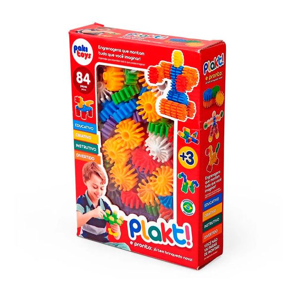 Blocos Plakt 84 PCs 1242 Pakitoys