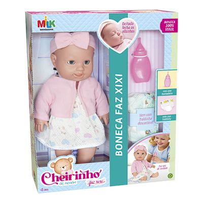 Boneca Cheirinho de Neném Faz Xixi Milk
