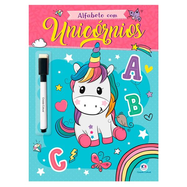 Livro de Colorir Alfabeto com Unicórnios 5903 - Ciranda