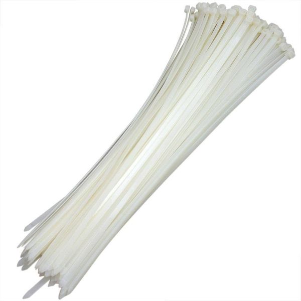 Abraçadeira De Nylon Branco 50 Uni Organizador De Cabos