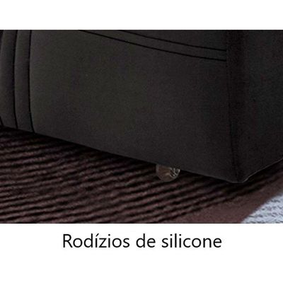 Sofá Retrátil E Reclinável Atlas 2,10m 03 Lugares Txr Cinza