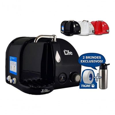 Purificador De Água Top Life Blue He Água Alcalina Ionizada Preto 110V